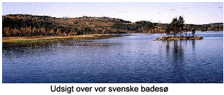 Den svenske sø, vi boede ved og badede i